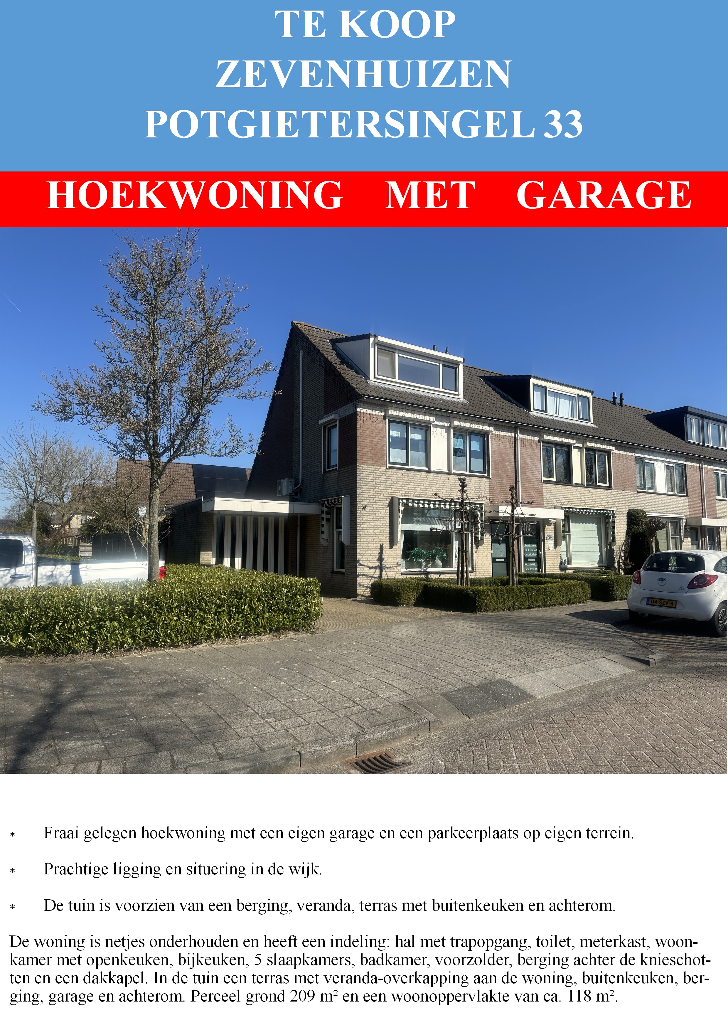 Hoekwoning met garage Hoekwoning met garage